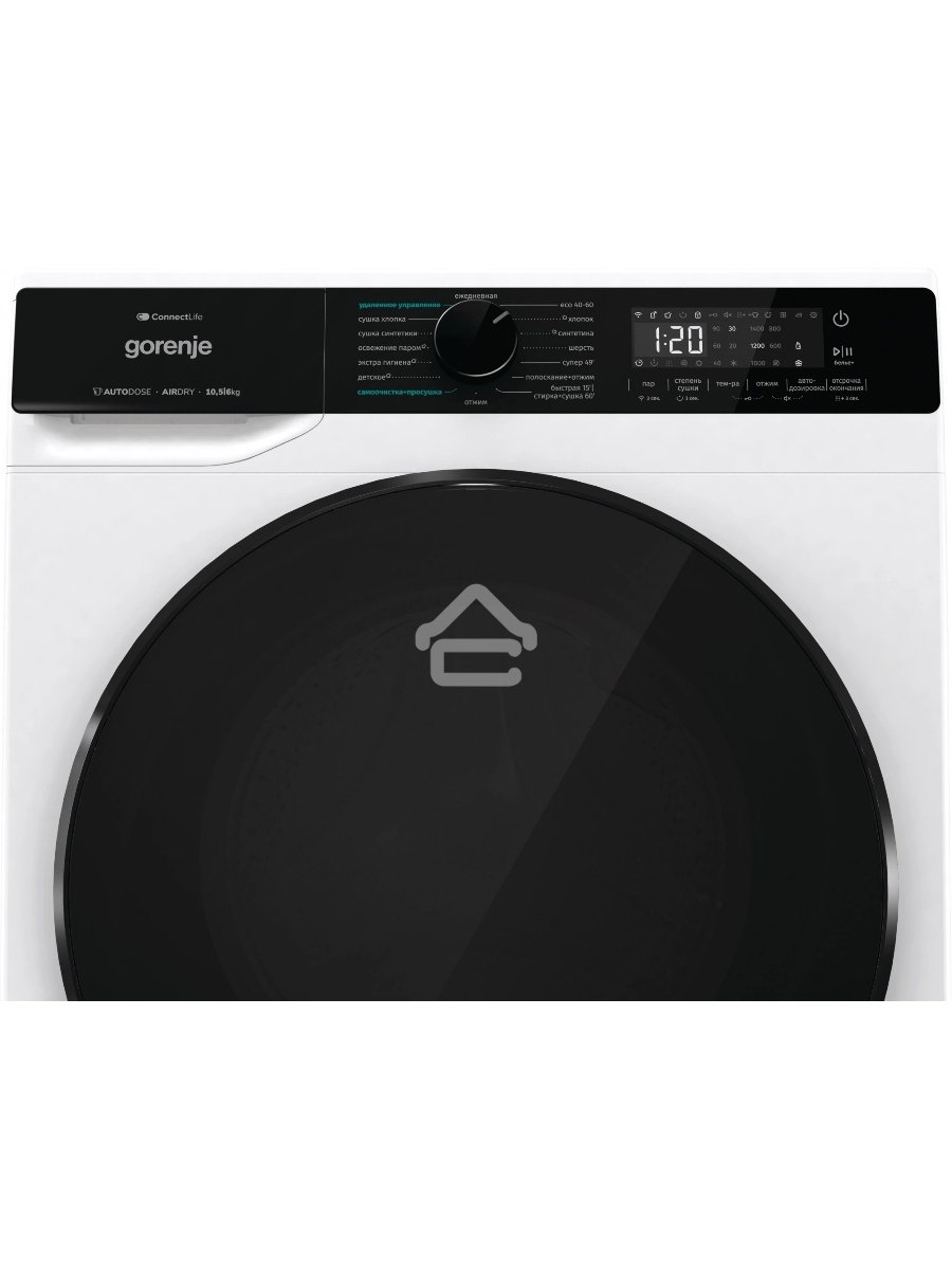Стирально-сушильная машина Gorenje WD2PA1X64ADAAW/C белый загр. фронтальная макс.: 10,5 кг 1400об/мин класс: А++
