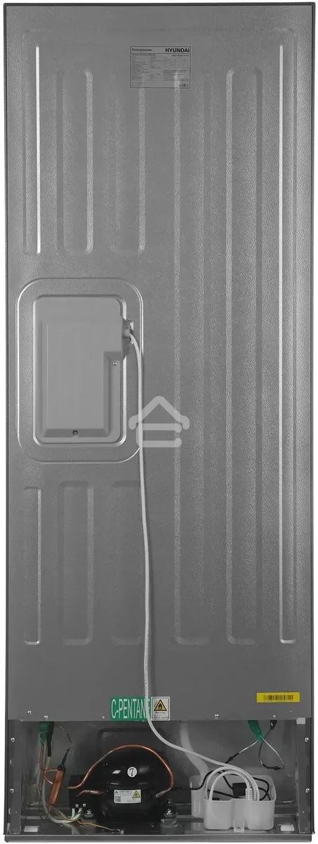 Холодильник Hyundai CM40043F нержавеющая сталь трехкамерный 224/113 л морозилка снизу, No Frost, Side by Side
