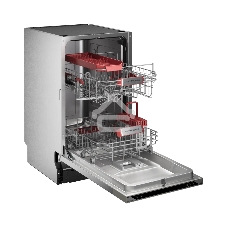 Встраиваемая посудомоечная машина Kuppersberg, High-Tech, 45 см, 10 комплектов, 3 корзины, 7 программ, конденсационная сушка, автоматическое открывание двери, LED подсветка, кнопочное управление, энергоэффективность А+++