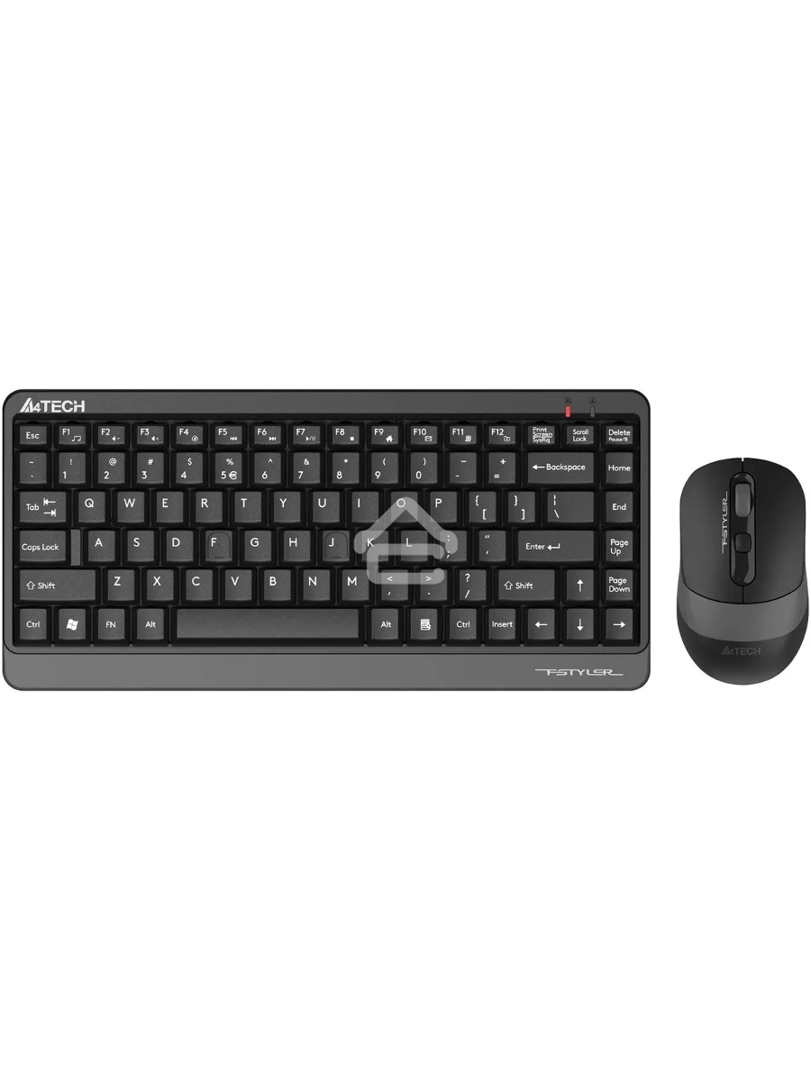 Клавиатура + мышь A4Tech Fstyler FG1110 клав:черный/серый мышь:черный/серый USB беспроводная Multimedia (FG1110 GREY)