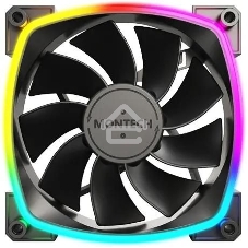 Вентилятор для корпуса Montech RX120 Reverse ARGb 120х120x25 черный 4-pin 27дБ (RX120 PWM BLACK) Ret