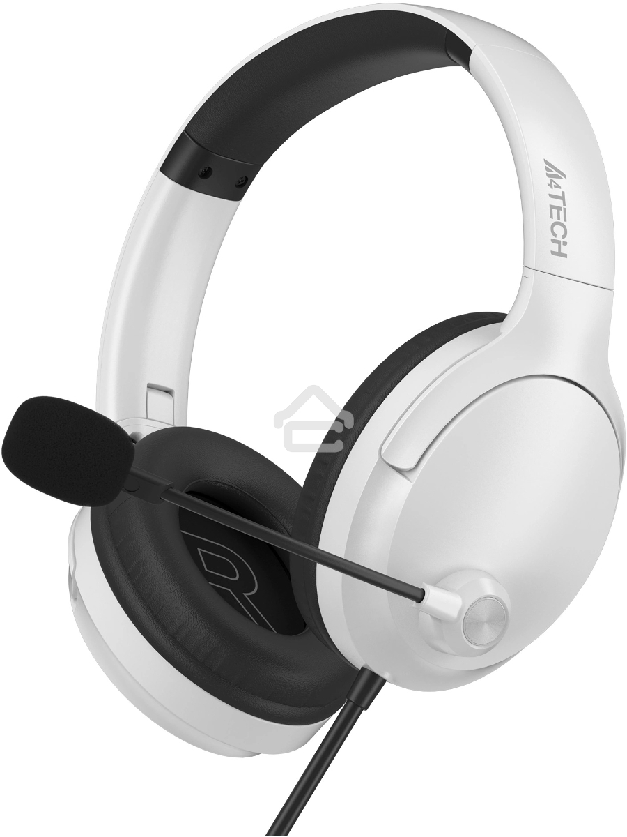 Наушники с микрофоном A4Tech Fstyler FH280U белый 2м мониторные USB оголовье
