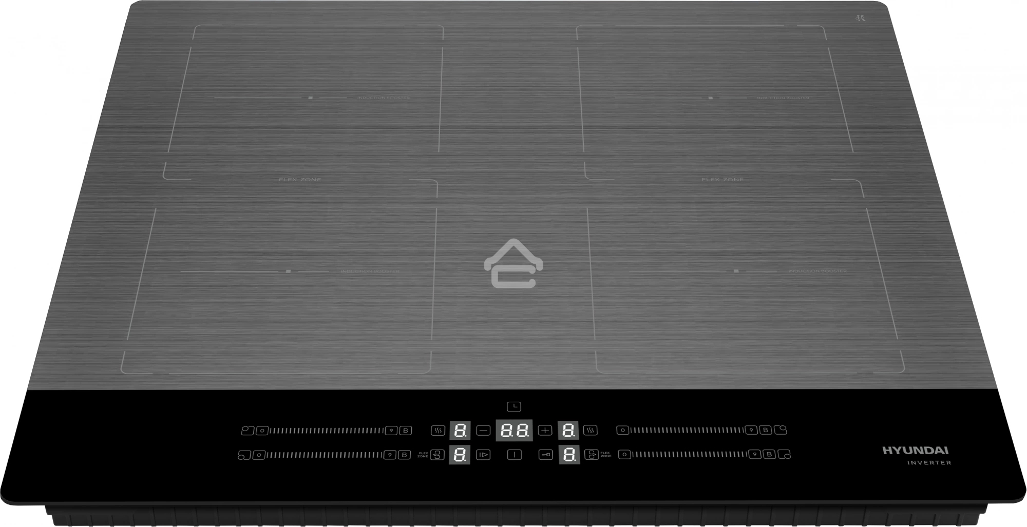 Индукционная варочная панель Hyundai HHI 6786 GR серебристый