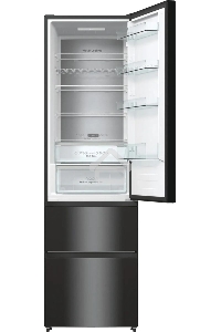 Холодильник Hisense RM469N4AFD1 двухкамерный, черный, 229/113, морозилка снизу, Total No Frost