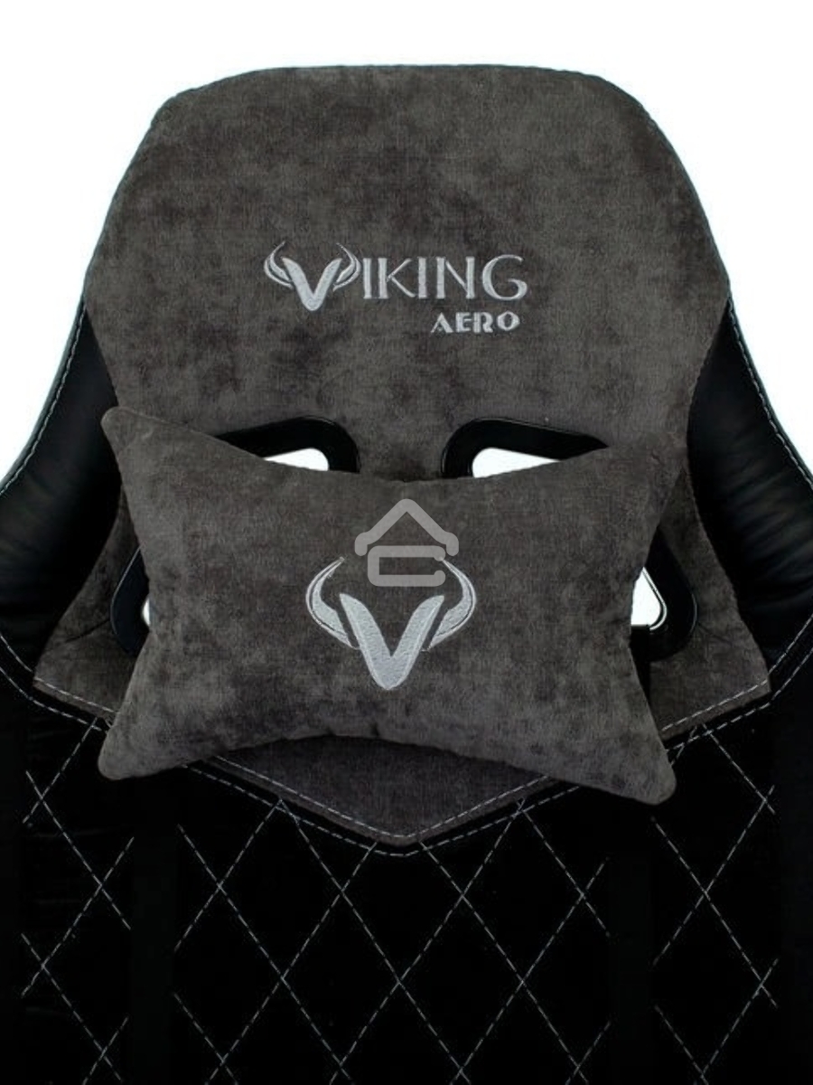 Кресло игровое Бюрократ VIKING 7 KNIGHT B FABRIC черный текстиль/эко.кожа крестовина металл/пластик