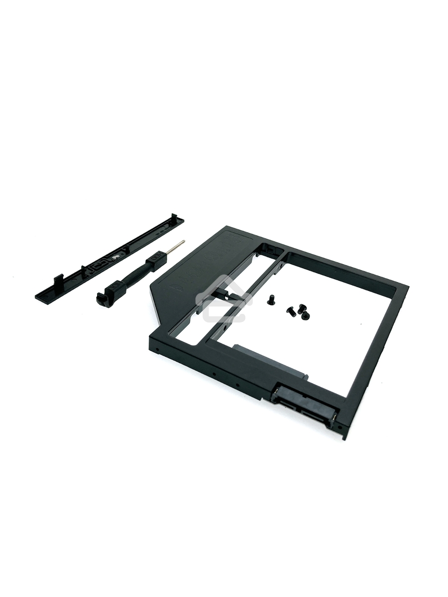 Адаптер оптибей Espada SS90 /optibay, hdd caddy/ SATA/miniSATA /SlimSATA/ 9мм для подключения HDD/SSD 2,5” к ноутбуку вместо DVD.(41087)