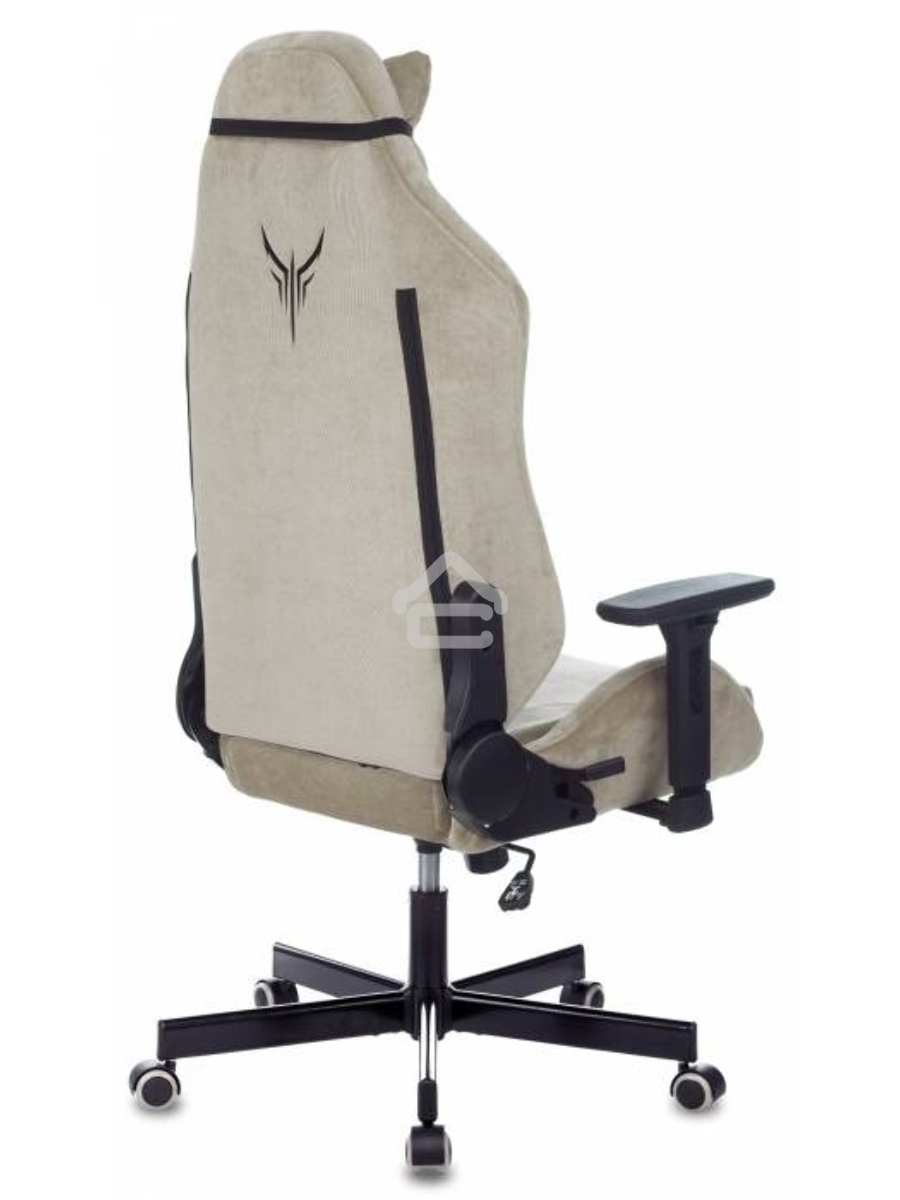 Кресло игровое Knight N1 Fabric бежевый Light-21, с подголов. крестовина металл