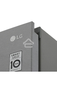 Холодильник LG GC-B509MLWM серый двухкамерный 277/107л морозилка снизу