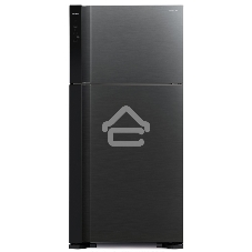 Холодильник Hitachi R-V660PUC7-1 BBK черный бриллиант двухкамерный инвертер 405/145л морозилка сверху