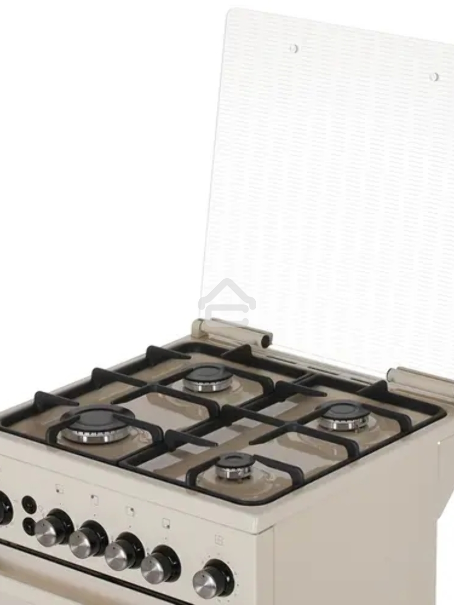 Плита газовая De Luxe 5040.40Г (кр) ЧР-013 бежевый, конфорок 4 шт, духовка 46 л, 50 см x 85 см x 50 см