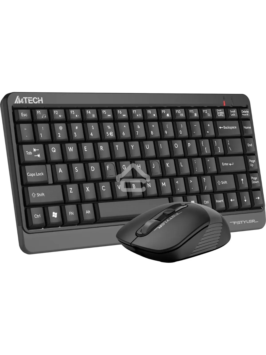Клавиатура + мышь A4Tech Fstyler FG1110 клав:черный/серый мышь:черный/серый USB беспроводная Multimedia (FG1110 GREY)