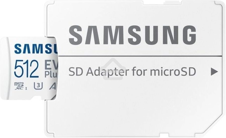 Флеш карта microSDXC 512Gb Samsung MB-MC512SA/EU EVO Plus + adapter