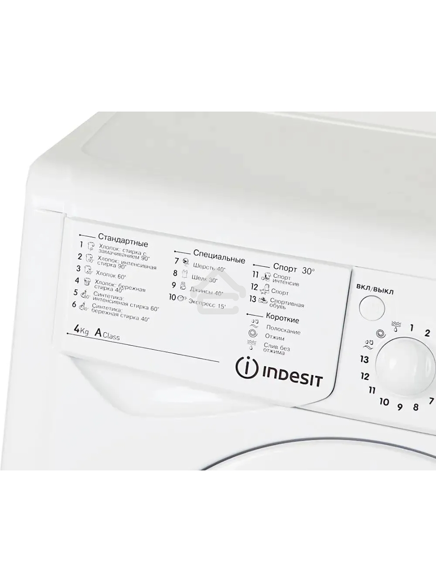 Стиральная машина Indesit IWUD 4105 белый, загрузка фронтальная 4 кг, 1000 об/мин., класс: А