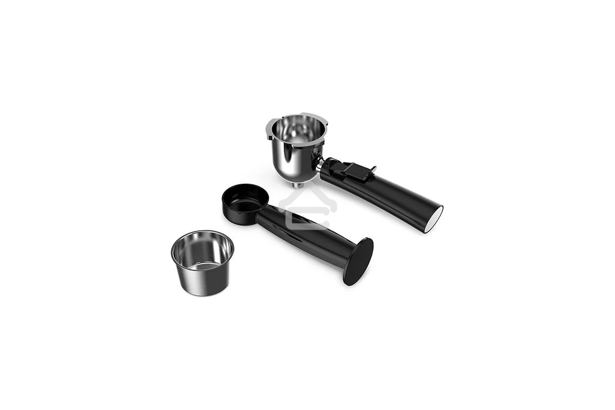 Кофеварка рожковая BQ CM4000 cтальной-черный, исп. кофе - молотый, 0.24 л, 800 Вт, 4 Бар
