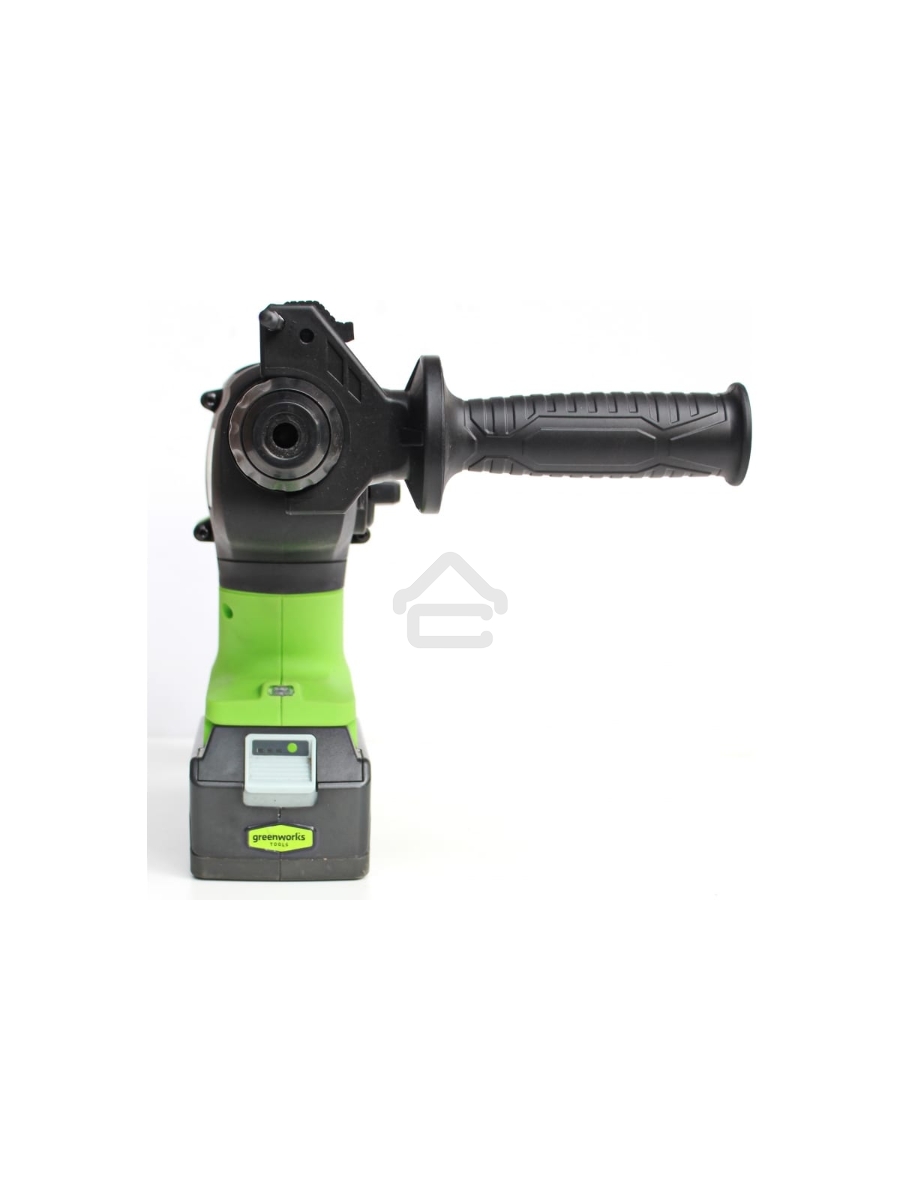 Перфоратор аккумуляторный бесщеточный GreenWorks GD24SDS2 2 ДЖ, 24V, c 1хАКБ 4 Ач и ЗУ в сумке (3803007UB)