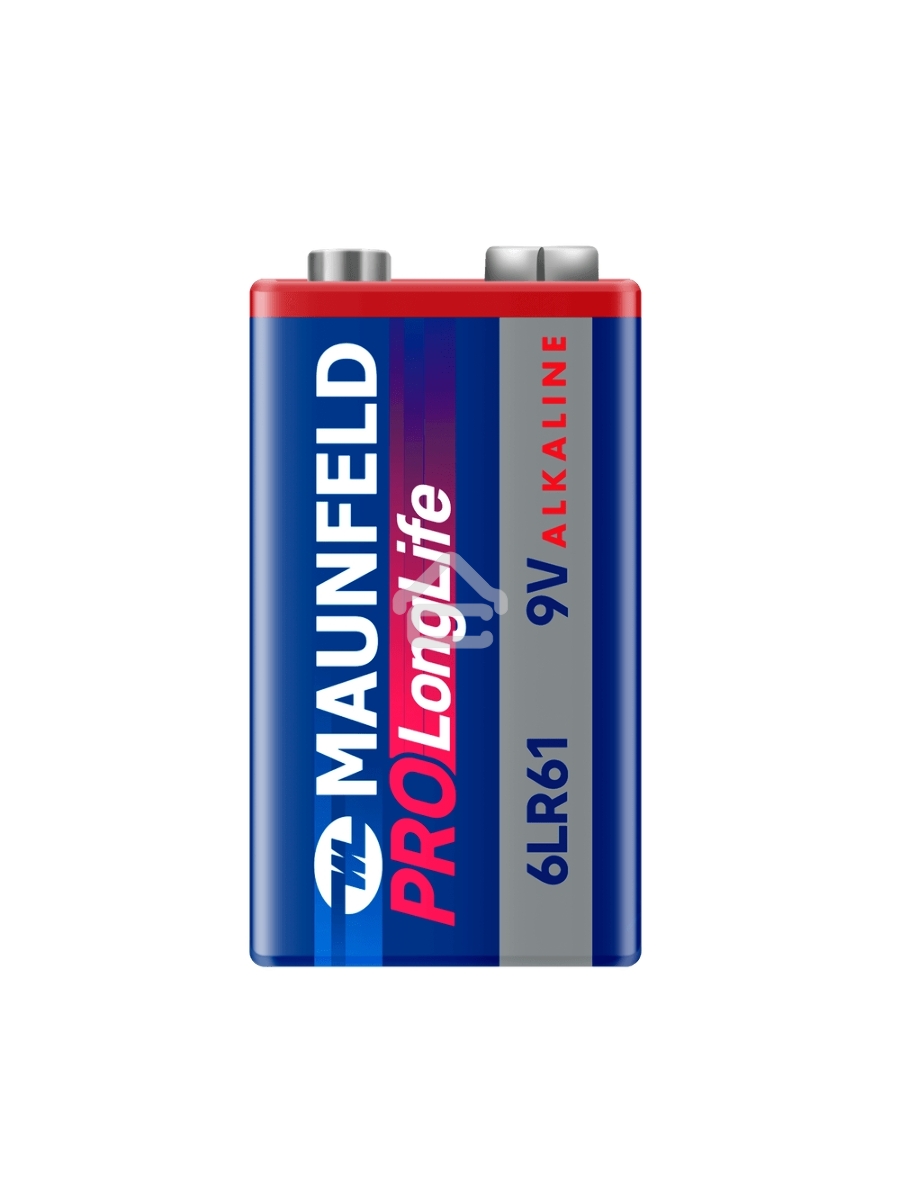 Батарейки Maunfeld PRO Long Life Alkaline 9V(6LR61) MB9-BL1, блистер 1 шт.