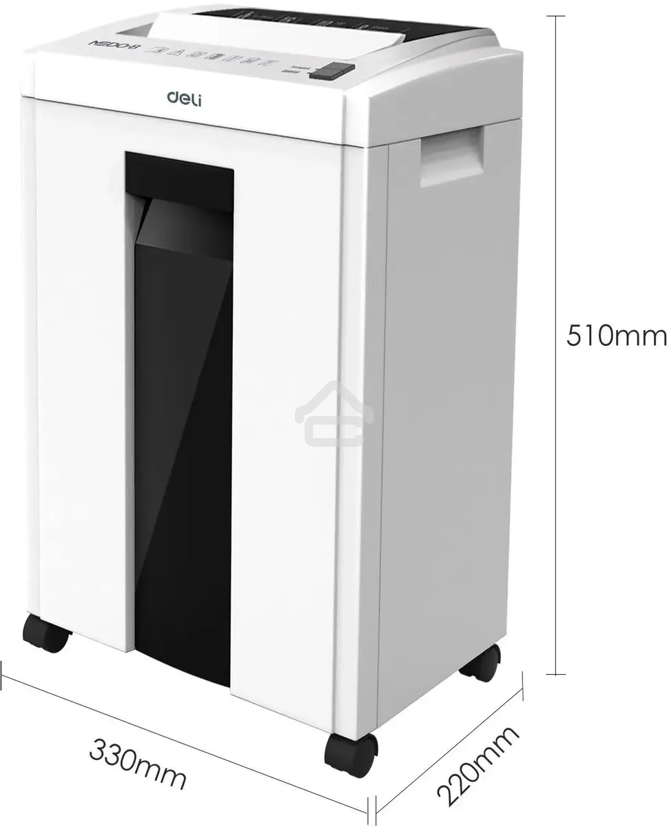 Шредер Deli ET051 белый (секр.P-4) фрагменты 10лист. 16лтр.