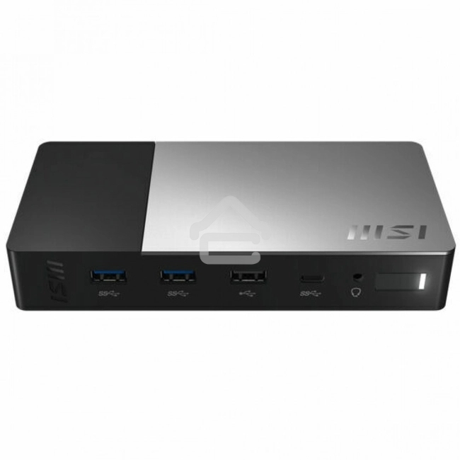 USB-концентратор MSI USB-C Docking Station Gen 2/1xType-C(USB3.2Gen2/DP)/1xType-C USB3.2Gen2/2xType-A USB3.2Gen2/1xType-A USB2.0/1xHDMI2.1/1xDP/1xRJ45/1xComboJack/150W adapter