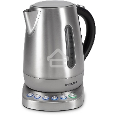 Чайник электрический Hyundai HYK-S7770 1.7л. 2200Вт серебристый/черный корпус: металл