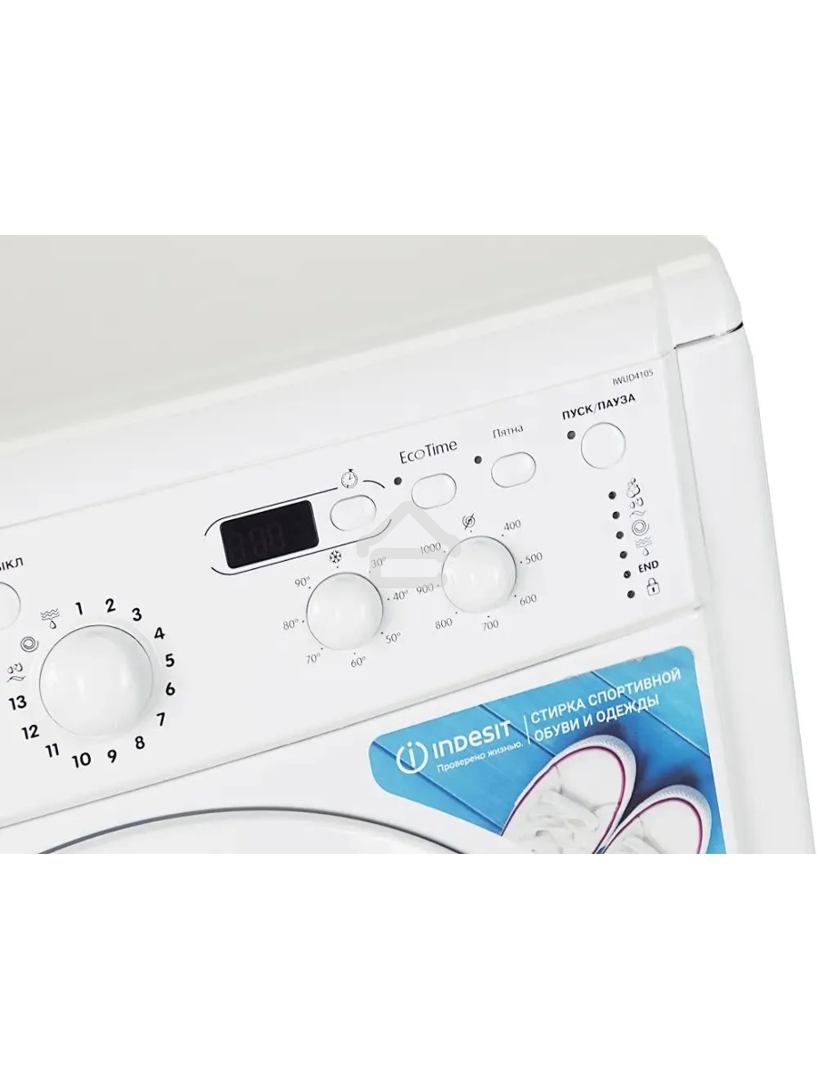 Стиральная машина Indesit IWUD 4105 белый, загрузка фронтальная 4 кг, 1000 об/мин., класс: А