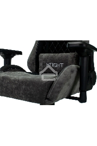 Кресло игровое Бюрократ VIKING 7 KNIGHT B FABRIC черный текстиль/эко.кожа крестовина металл/пластик