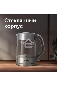 Чайник электрический Red Solution RK-G138 1.7л. 2200Вт серый (корпус: стекло)