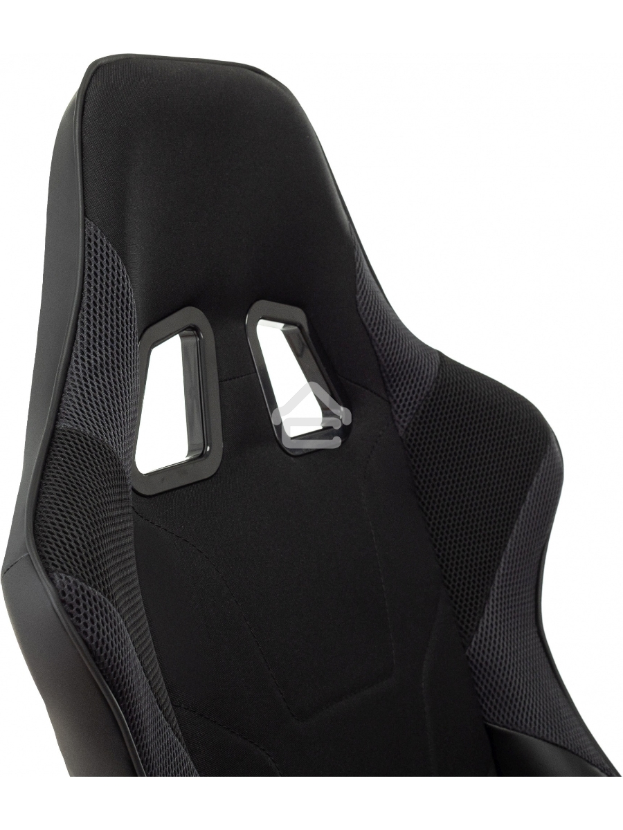Кресло игровое Бюрократ VIKING 4 AERO BLACK EDITION черный искусст.кожа/ткань
