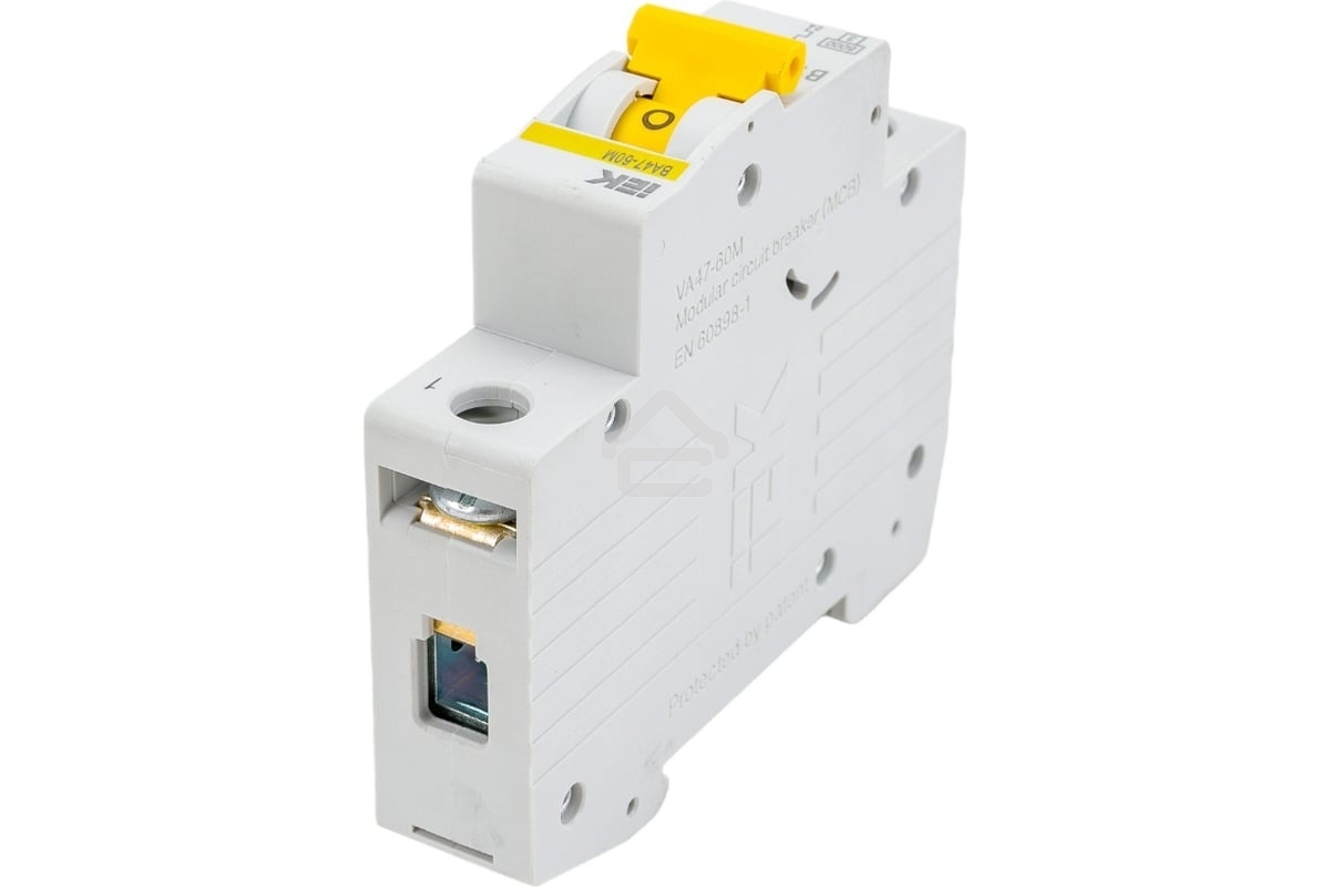 Выключатель автоматический IEK MVA31-1-010-B 10A тип B 6kA 1П 230В 1мод белый (упак.:1шт)