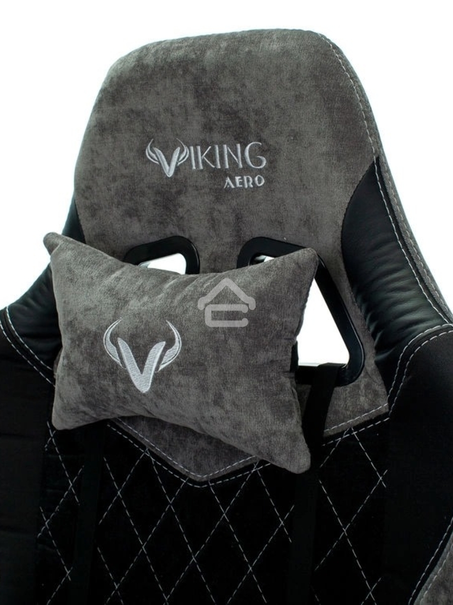 Кресло игровое Бюрократ VIKING 7 KNIGHT B FABRIC черный текстиль/эко.кожа крестовина металл/пластик