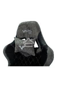 Кресло игровое Бюрократ VIKING 7 KNIGHT B FABRIC черный текстиль/эко.кожа крестовина металл/пластик