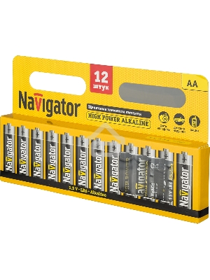 Элемент питания алкалиновый NAVIGATOR AA/LR6 94 782 NBT-NE-LR6-BP12 (блист.12шт) 94782