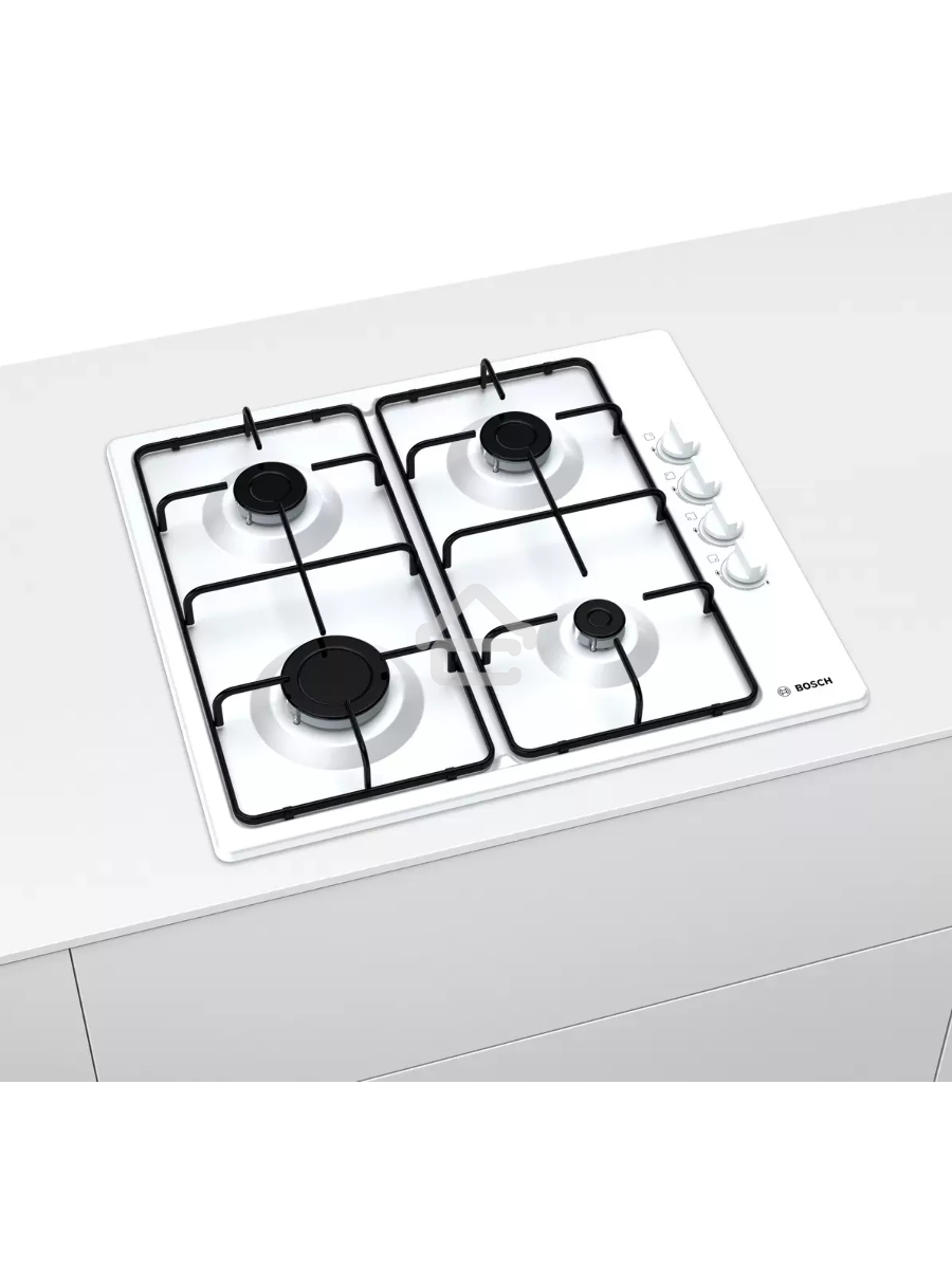 Газовая варочная поверхность Bosch PBP6C2B82O белый