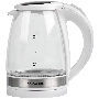 Чайник электрический Galaxy Line GL 0560, белый, стекло, 2200 Вт, 1,7 л, LED-подсветка