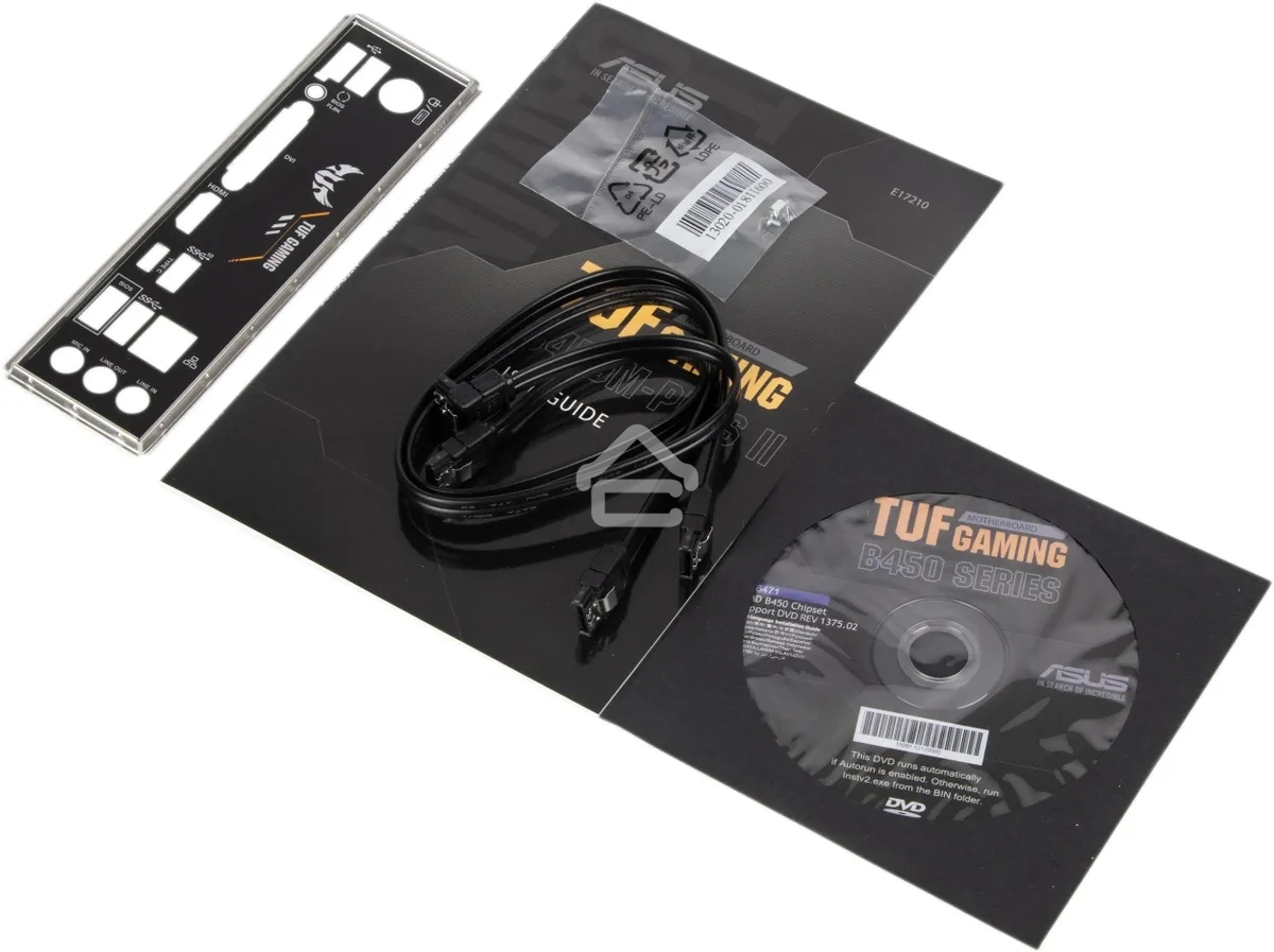 Материнская плата ASUS TUF GAMING B450M-PLUS II, AM4, AMD B450, 4xDDR4, 6xSATA, 1xM.2, 1xPCIe 3.0 x16, 1xPCIe 2.0 x16, 1xPCIe x1, 1xHDMI, 1xDVI-D, 1x 1Gb LAN, 2xUSB-A 3.2 Gen 1, 1xUSB-A 3.2 Gen 2, 2xUSB-A 2.0, 1xUSB-C 3.2 Gen 1, 3x3.5 мм, 7.1, mATX