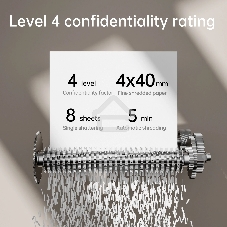 Уничтожитель бумаги (шредер) Deli ET022, черный, Р-4, 4х40, 8 Листов, 12л.