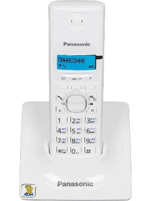 Телефон беспроводной (DECT) Panasonic KX-TG1711RUW (белый) {АОН, Caller ID,12 мелодий звонка,подсветка дисплея,поиск трубки}