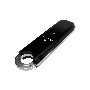 Флеш диск Maxvi P2 8GB USB 2.0 black, монолит с колпачком, ABS пластик