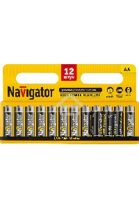 Элемент питания алкалиновый NAVIGATOR AA/LR6 94 782 NBT-NE-LR6-BP12 (блист.12шт) 94782