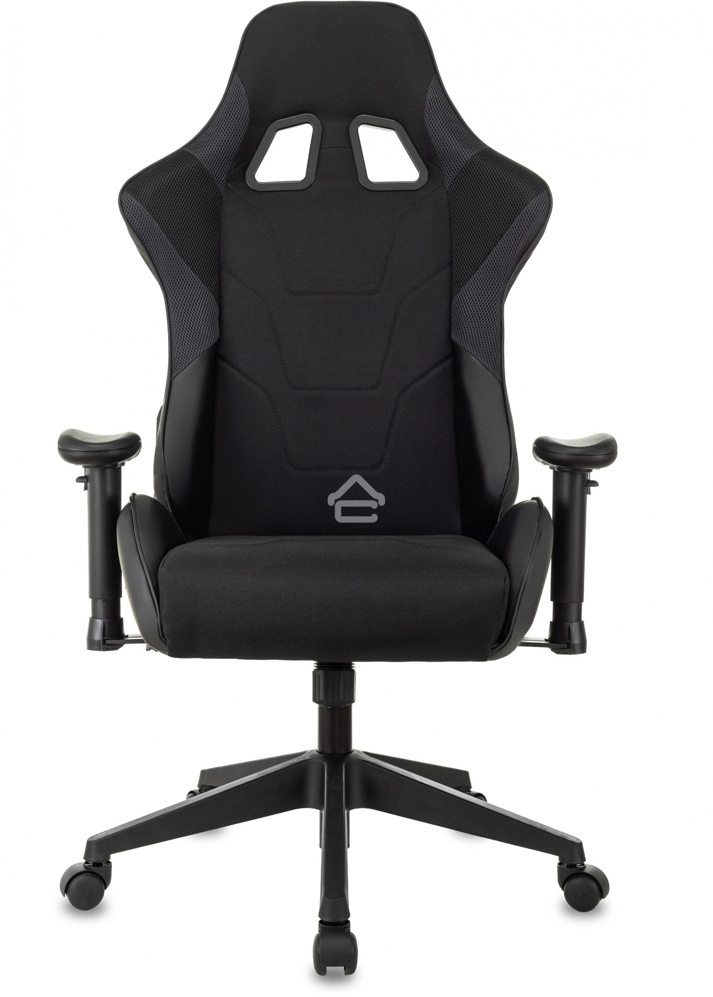 Кресло игровое Бюрократ VIKING 4 AERO BLACK EDITION черный искусст.кожа/ткань