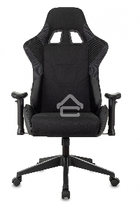 Кресло игровое Бюрократ VIKING 4 AERO BLACK EDITION черный искусст.кожа/ткань