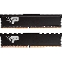 Оперативная память Patriot Signature, DDR4, 16GB (2x8 GB), 3200 MHz, CL22, DIMM, радиатор, чёрный