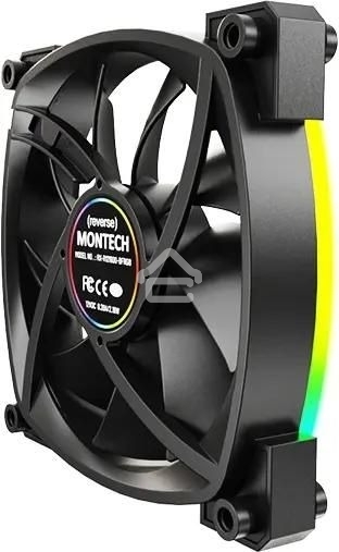 Вентилятор для корпуса Montech RX120 Reverse ARGb 120х120x25 черный 4-pin 27дБ (RX120 PWM BLACK) Ret