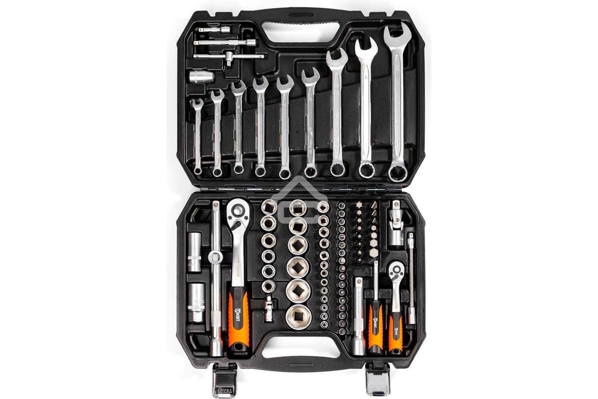 Набор автоинструмента 1/2 и 1/4. 82 предмета НАИ-06/82