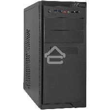 Компьютерный корпус Minitower ExeGate MA-372UX Black, mATX UN600, 120мм 2*USB+2*USB3.0, Audio