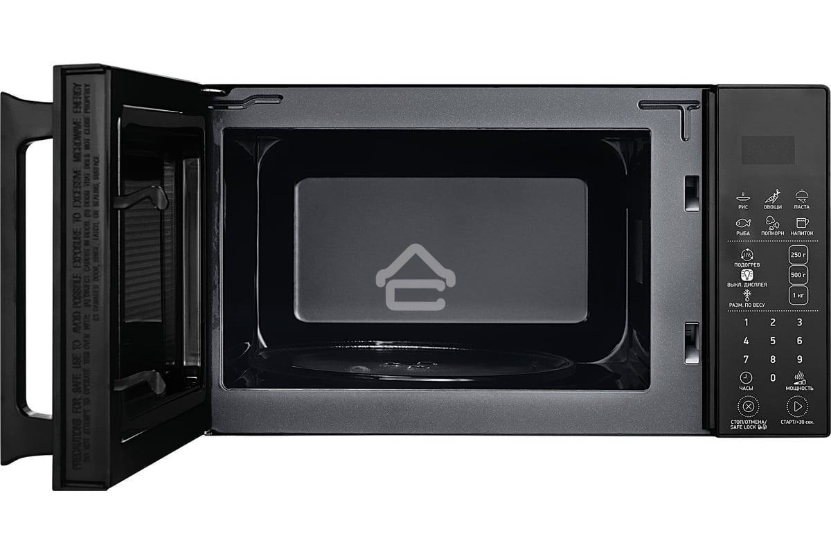 Микроволновая печь BBK 20MWS-806S/B черный, 20 л, 800 Вт, переключатели - сенсор