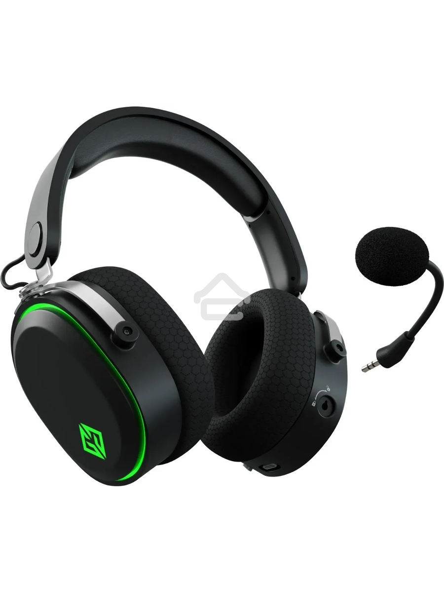 Наушники с микрофоном GMNG GG-HS405W черный мониторные BT/Radio/3.5mm оголовье