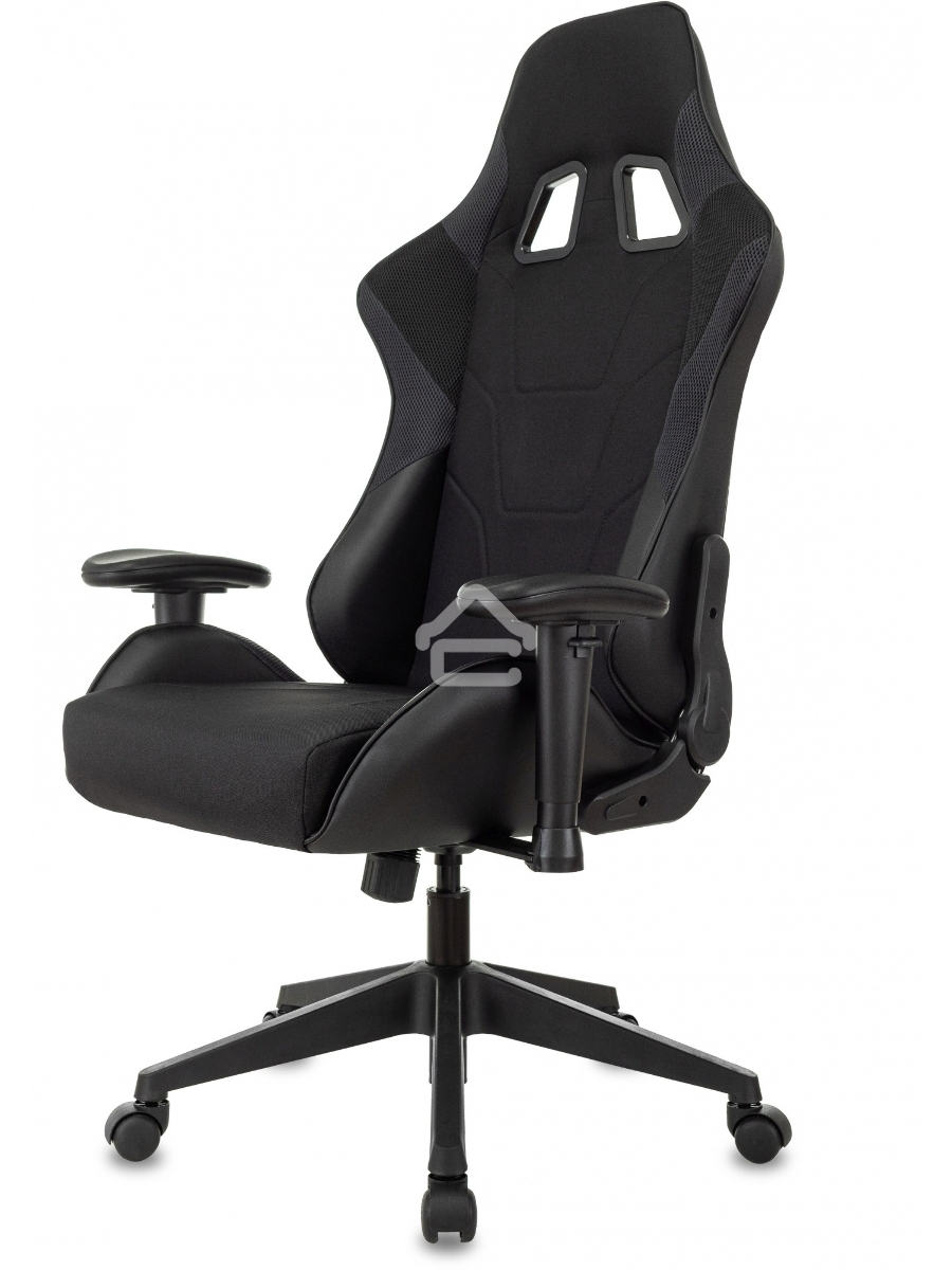 Кресло игровое Бюрократ VIKING 4 AERO BLACK EDITION черный искусст.кожа/ткань