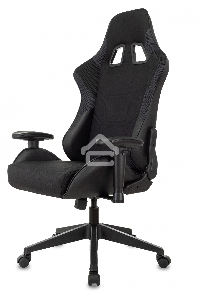 Кресло игровое Бюрократ VIKING 4 AERO BLACK EDITION черный искусст.кожа/ткань
