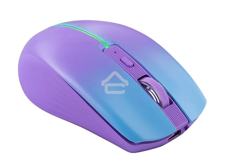 Мышь беспроводная Defender Mystery MM-301 фиолетовый, 1600 dpi, радиоканал, Bluetooth, USB, кнопки - 6