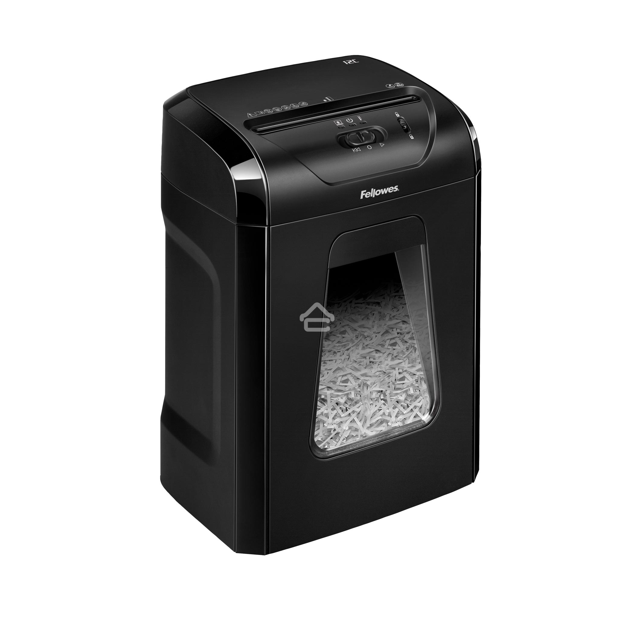 Шредер Fellowes PowerShred 12C FS-71201 DIN P-4, 4х40мм, 12лст., 18лтр.,Safety Lock